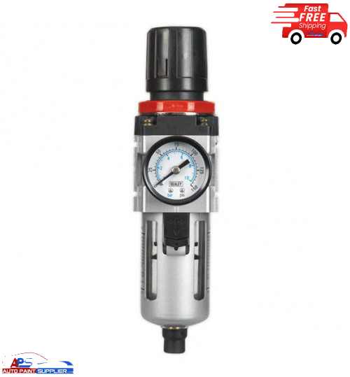 Sealey Air Filter/Regulator with Gauge SA2001/FR